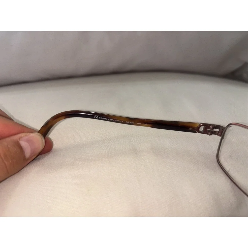 Christian Dior CD 3680 HWX Women's Brown Tortoise Eyeglasses Frames 140-55-16